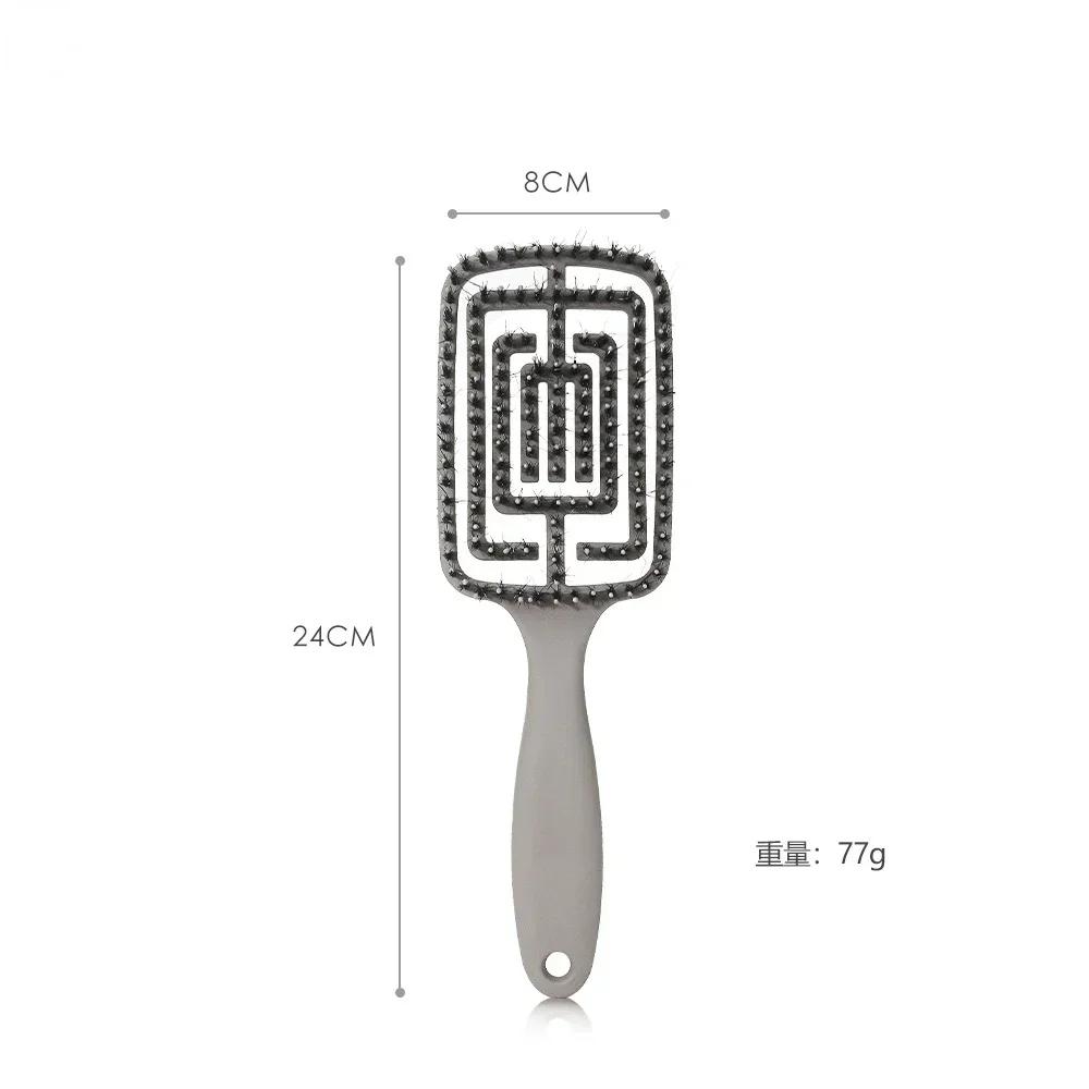 

Щетка для волос Массажная расческа для кожи головы Расческа для волос Щетка для волос Щетина и нейлон Женская Влажная кисть Определяет распутывание волос Щетка для парикмахерских инструментов для укладки