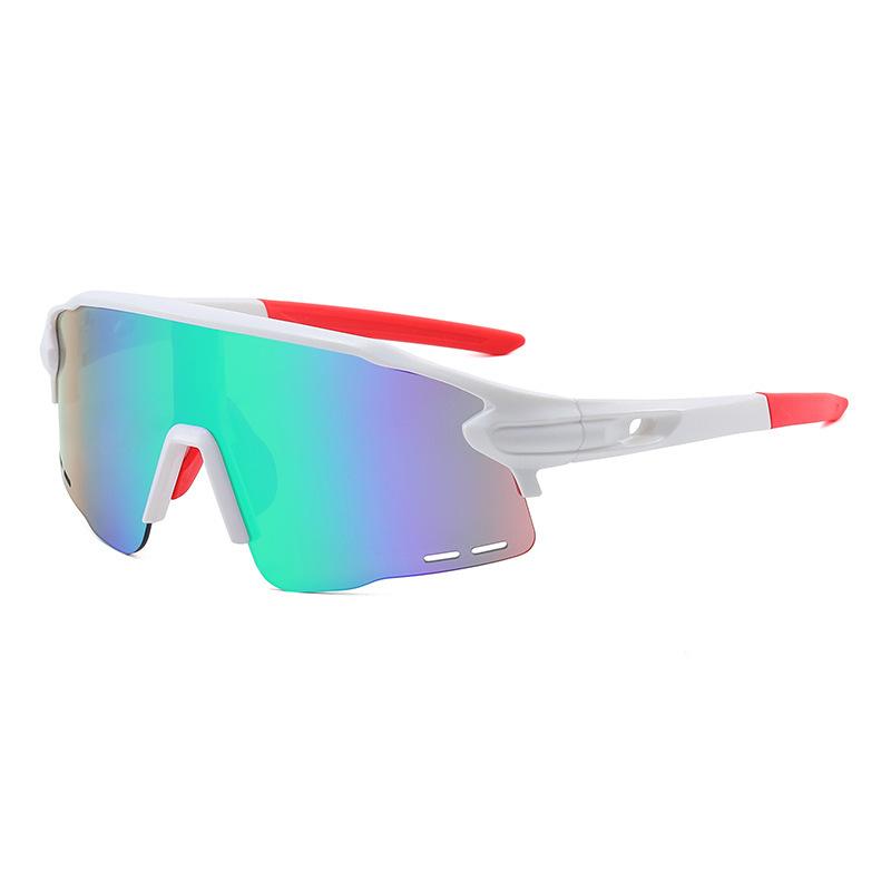 

New Colorful Cycling Sunglasses For Men And Women, Windproof Sports Sunglasses Outdoor Sports Glasses Safety Glasses 835 зелёный