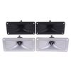 2Pcs Tweeters Piezoelectric Tweeter Loudspeaker Square Audio Speaker