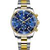 Iqiyi Men S buSineSS Watch Analog Waterproof Blue Metal Band 2870g Jl