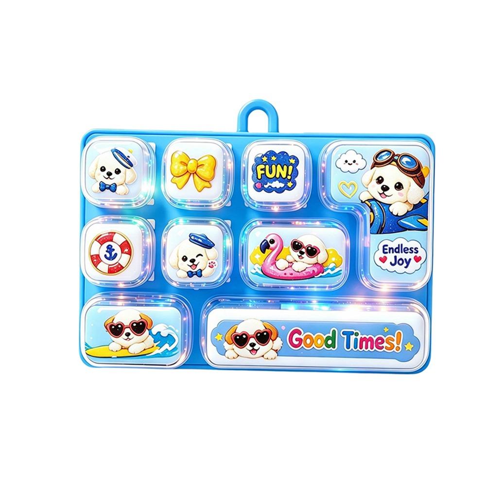 Animals Fingertip Button Keyring Cartoon Stress Relief Fidget Toy Office Use