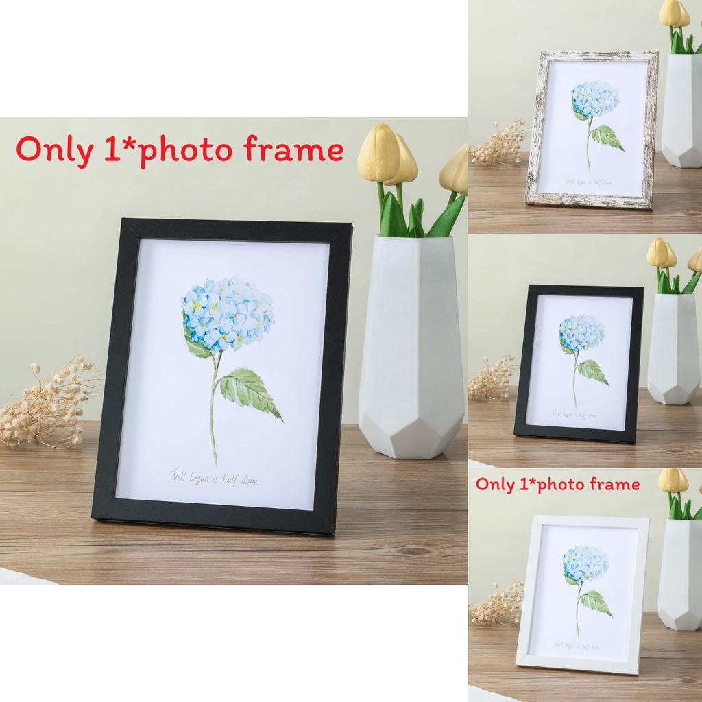 Moderner minimalistischer Holzfotorahmen mit handgefertigtem Finish für Wohnzimmerdekoration