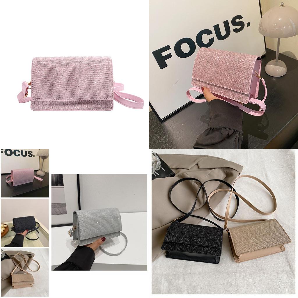 Fashionable Shiny Small Bag For Women Trendy 2024 Summer Pu Crossbody Handbag