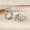 2025 Trendy Titanium Steel Multi-layer Earrings for Women - European & American Ins Style, Light Luxury, Versatile Jewelry, Fast Shipping