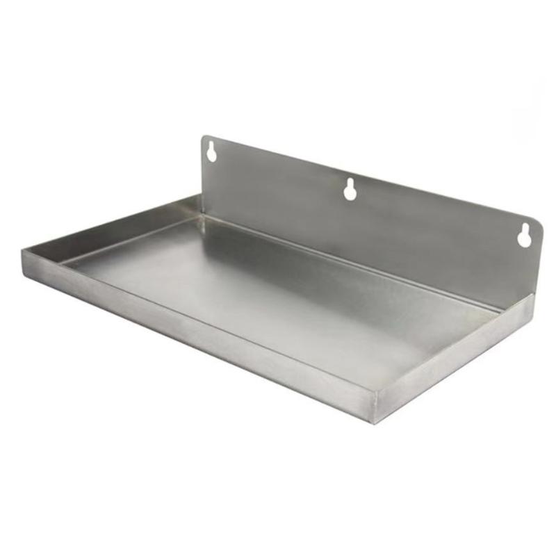 Modern Wall Mounted Nonrust Steel Draining Tray for Pubs and Kitchens with Delicate Design and Efficient Water Flows