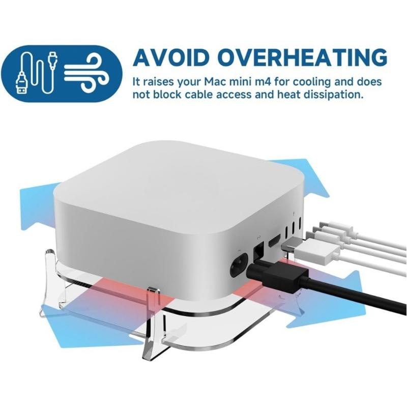 Fashionable Laptop Mini Sturdy Acrylic Mount for Improved Coolings and Space Saving Designs Optimization Storage