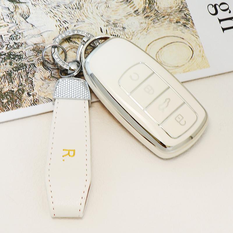Holder Key Cover Case For Chery Omoda 5 C5 Tigo 7 8 Pro Max Tigo 7 8 Plus Arrizo 5 Plus Soft Tpu Keychain Car Keys Accessories