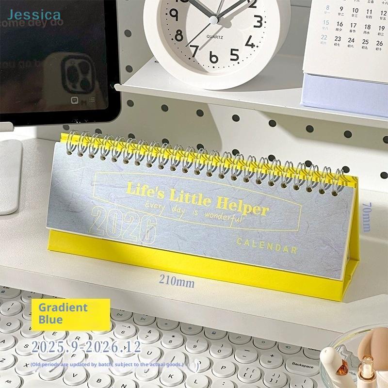 2026 Minimalist Mini English Desk Calendar Planner Office Desktop Ornament