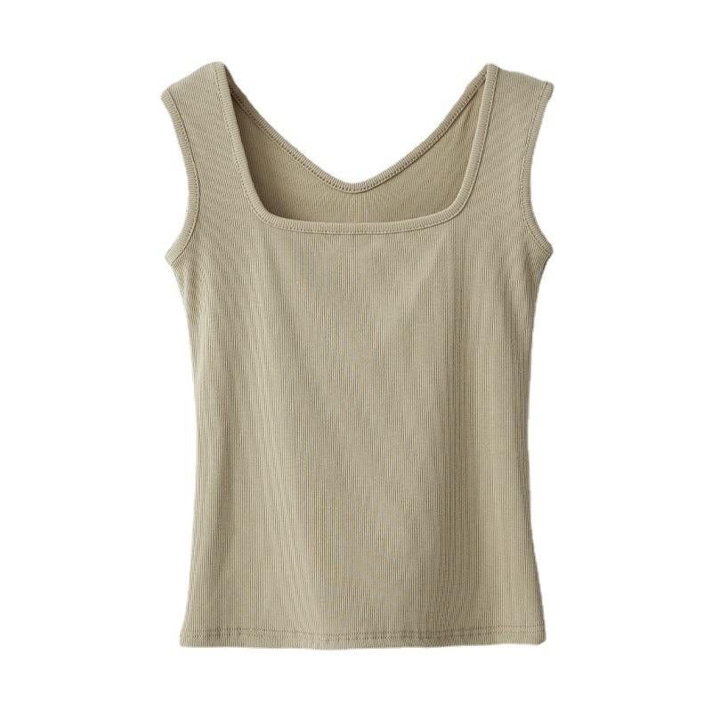 Magliette da donna senza maniche con scollo a U T-shirt da donna Gilet da strada Top