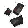 1PCS Mesh Transparent Cosmetic Bags Small Large Clear Black Women's Makeup Bags Travel Toiletry Organizer Lipstick Storage Pouch