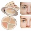 Vierfarbige Concealer-Creme Feuchtigkeitsspendender Concealer für Augenringe, Aufhellung, Mehrfarbiges Contouring, Foundation-Creme