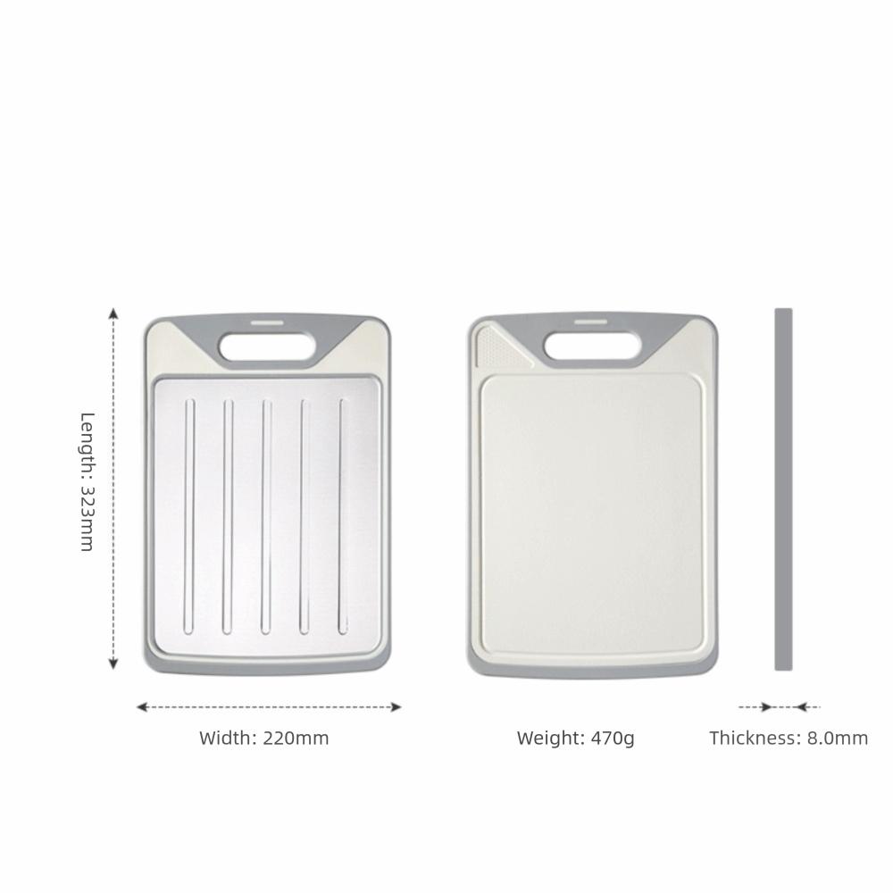 Double Sided Chopping Board Stainless Steel Chopping Block Durable Cutting Board  Kitchen Supplies