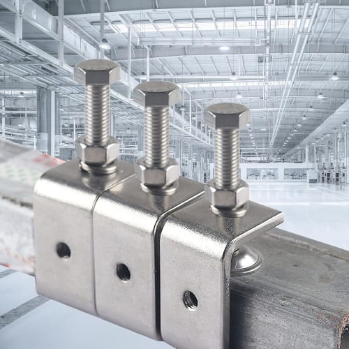 CMD Stainless Steel C-Clamps, 45mm, for Carpentry, Fixing, Welding, Rust-Resistant, Durable, Gluing, Fastening, Home Mounting, and Building (Set of 4,