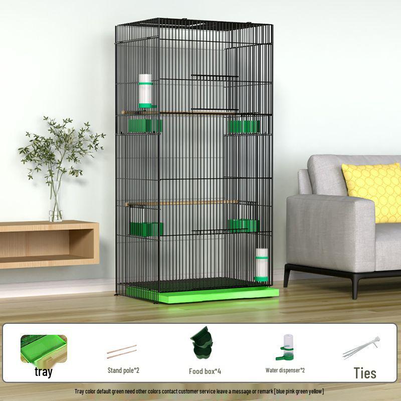Large Parrot & Bird Cage for Budgies, Peonies, Wrens, Starlings & More