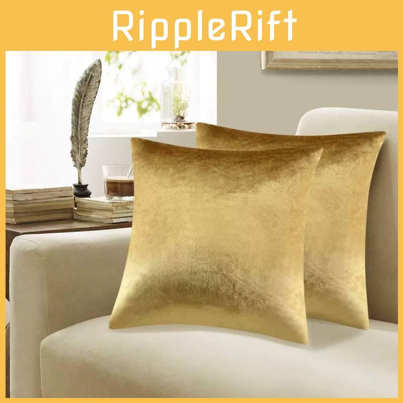 Cover Golden Cushion Sofa Pillow Case 4545cm Home Decor Without Pillow Stuffing