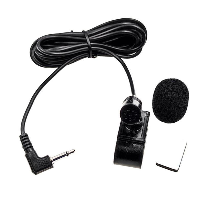 3m Professionals Car Audio Microphone 2.5mm/3.5mm Clip Jack Plug Mic Stereo Mini Wired External Microphone For Auto DVD