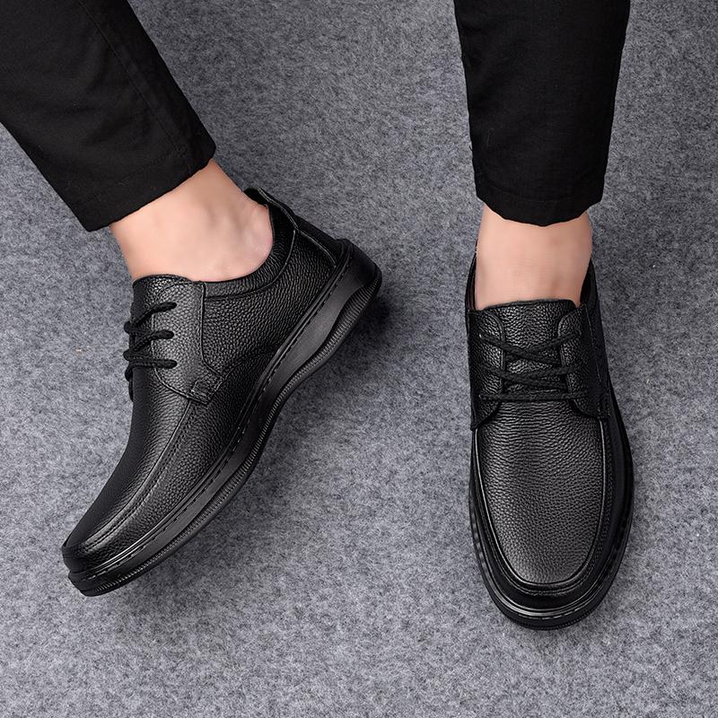 Fashion 2024 Hot Leather Shoes Mens Soft Shoes Mans Comfortable Casual Men Oxford Shoes Driving Shoes Business Office Formal Work Shoes