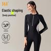 Damski jednoczęściowy strój kąpielowy z długim rękawem Rash Guard 361°