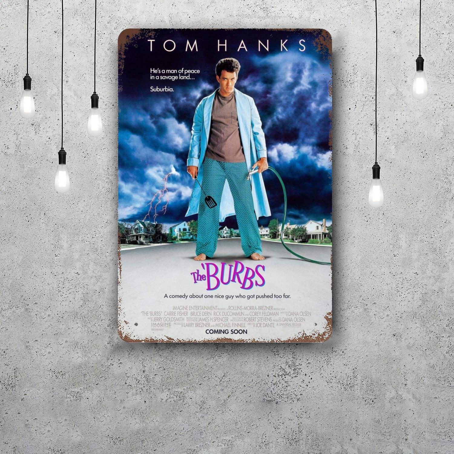 

the burbs Vintage Tin Sign Home Decor Wall Decor Art Wall Mural Room Decoration Decor Retro Metal Sign Plate Bar Posters 20x30cm（7.8x11.8inch）