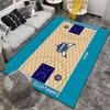 Basketballplatz Teppich Design geeignet als rutschfeste Matte für das Wohnzimmer oder Schlafzimmer Sofa