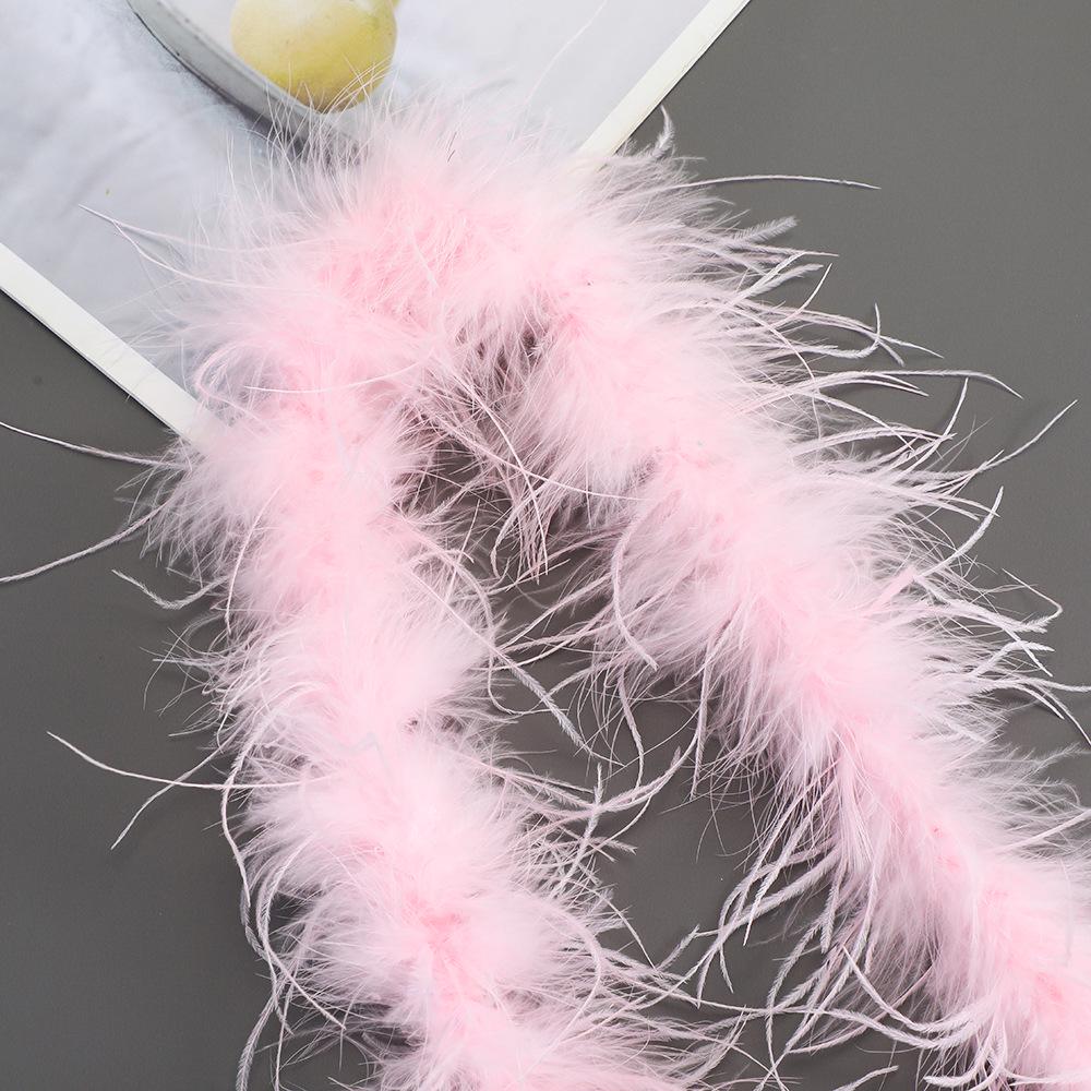 Strisce di Piume di Struzzo Colorate per Costumi da Ballo Fai-da-Te e Accessori