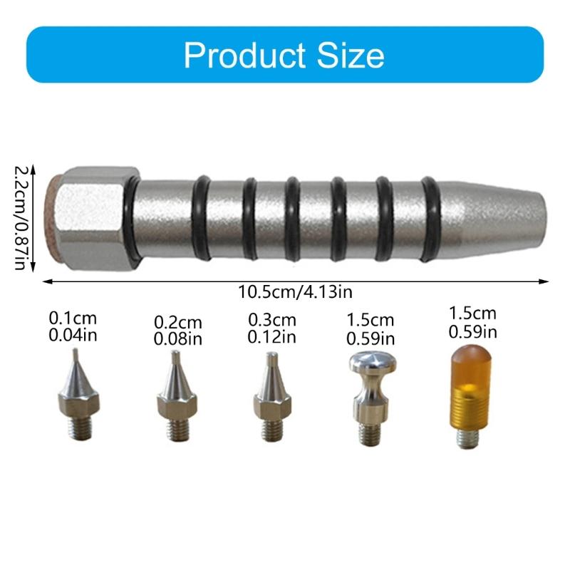 Professionelles Werkzeug zur Entfernung von Autodellen Lackfrei Werkzeug zur Korrektur von Autodellen Austauschbare Spitze für Präzise unlackierte Reparatur