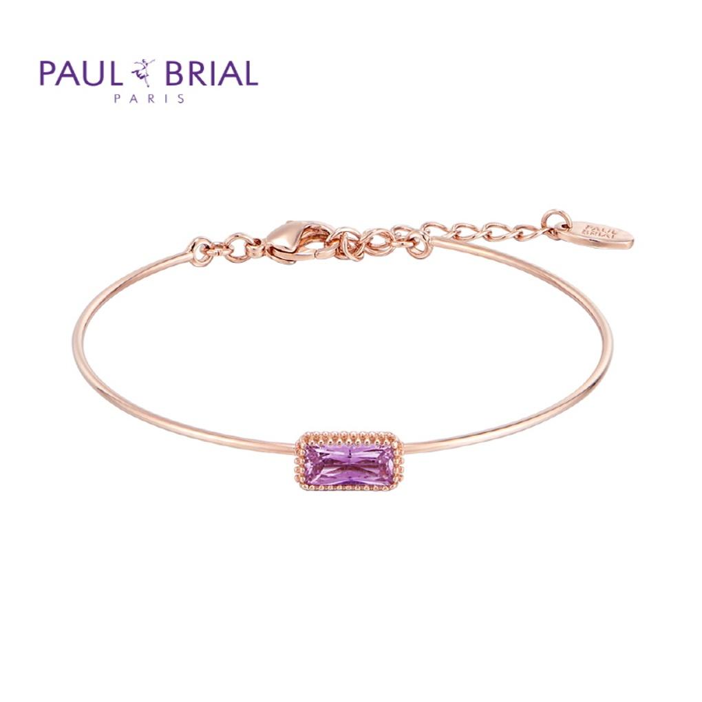 

PAULBRIAL [SILVER] PPSB001S (PG) June Alexandrite Birthstone Baguette Bracelet