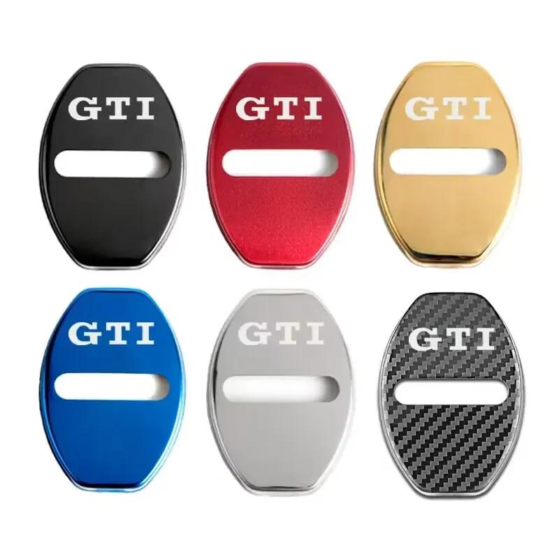 

2025 Hot Door Lock Cover Emblems Case For Volkswagen Passat Golf Jetta Bora Polo Sagitar Tiguan Accessories Silver