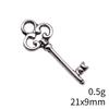 Hollow Clover Key Charm Lucky Pendant Tool Charms For Bracelet Necklace Jewelry Making Supplies For DIY