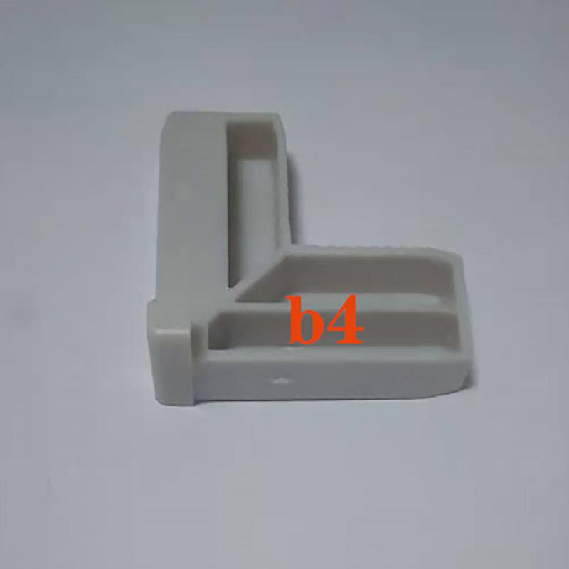 

Crystal Steel Glass Diamond Door Accessories: Invisible Inner Corner Plastic Connectors