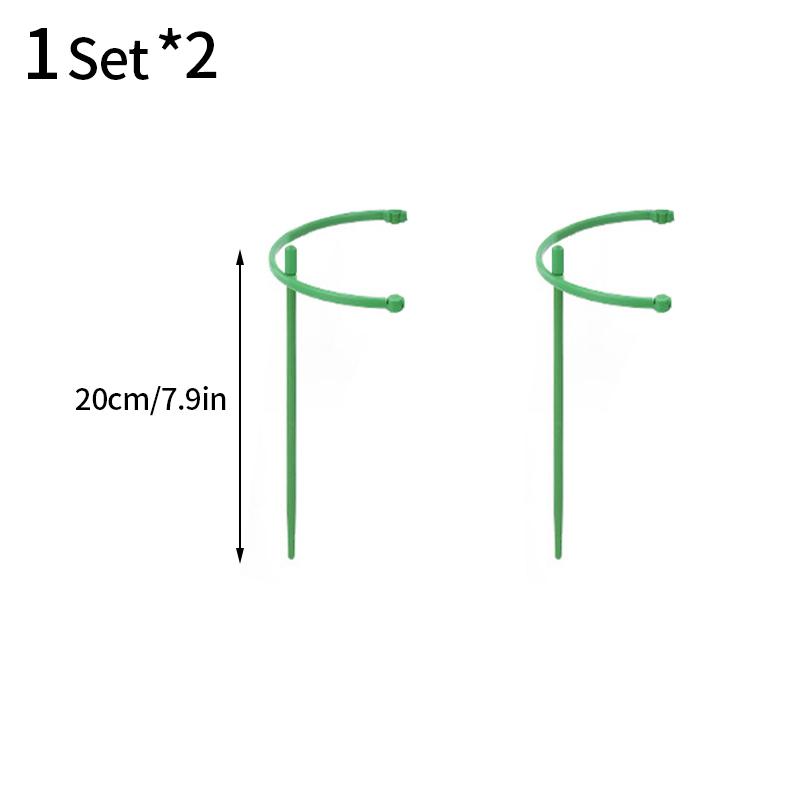 3-24Sets Plant Support Stakes Plastic Plant Support Pile For Flowers Greenhouses Arrangement Fixing Rod Holder Garden Tools