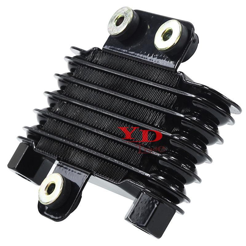 Aluminum Oil Cooler Upgrade for GY6 Motorcycle Scooter Engine, 6-Layer with Oil Radiator, M12 Interface