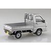 Aoshima Bunka Kyozai 1/32 Scale Rakupla Snap Kit No.05-SS Subaru Sambar Truck Sterling Silver Metallic Pre-Colored Plastic Model Kit (Automobile)