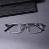 Black Frame Anti Blue Light Men's Reading Glasses With Spring Hinge Half Frame Business Presbyopic Optical Readers +1.25+1.75+2.