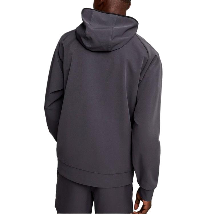 Puma Colorblock-Design Bequemer Kapuzen-Langarm-Reißverschluss-Strickjacke Sweatshirt Unisex Oberbekleidung Galaxie-Grau 626178-69
