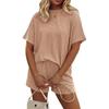 Nuevo Conjunto de Pijama Casual de Manga Corta para Mujer de Verano, Ropa de Estar en Casa, Atuendo Transfronterizo Estilo Europeo y Americano