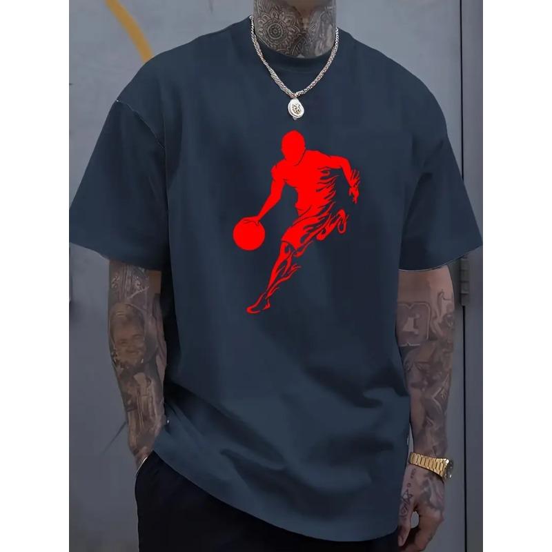3D Printed Fashionable Breathable Comfortable Summer Casual Plus Size Men's T-shirt