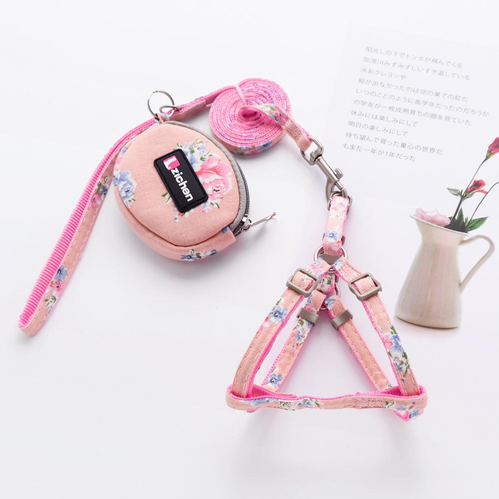 Pet Supplies Dog Chest Strap Traction Rope Small Dog Teddy Bigbear Go Out Walking Dog Rope Adjustable