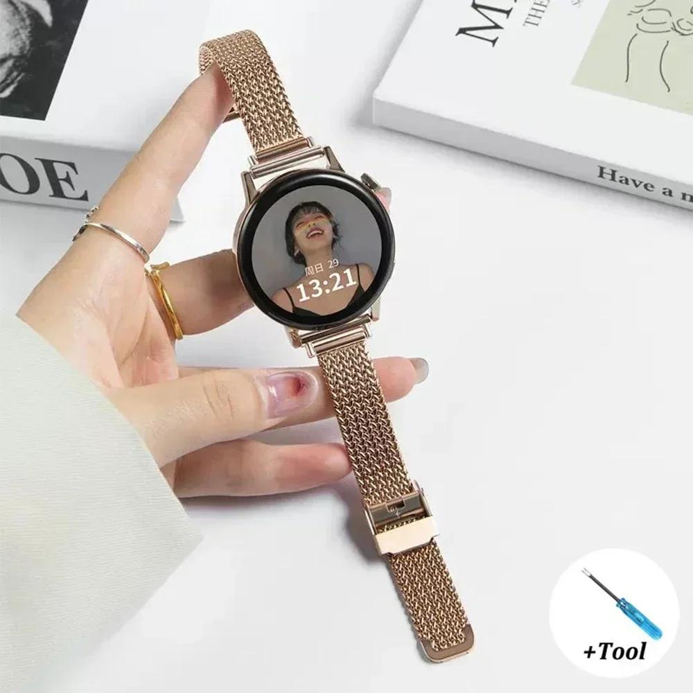 Edelstahlarmband für Samsung Galaxy FE 7 6 5 44mm 40mm Smartwatch 18mm 22 20mm Damenarmband für Huawei GT5 46mm GT5 Pro 42mm