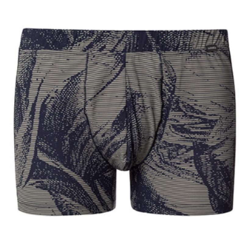 Hanro Fancy Micro Quick Dry Boxer Briefs  73125 Striped Palm Print 