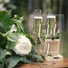 UNIQOOO 2" Clear Acrylic Stand | 18 Pack 3mm Slot Wedding Sign Holders, Perfect for Wedding, Table Number, Exhibition, Office, Restaurant, Business