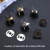 Einfach anzubringende 14mm Magnet-Druckknöpfe - 40er Set Mehrfarbig für Nähen und Basteln, Langlebige & Stilvolle Metallverschlüsse