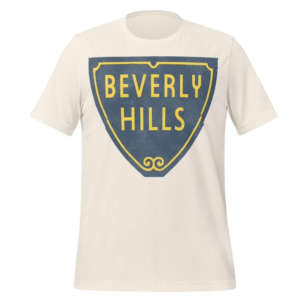 Vintage Beverly Hills T-Shirt - Retro Kalifornien Siegel Grafik