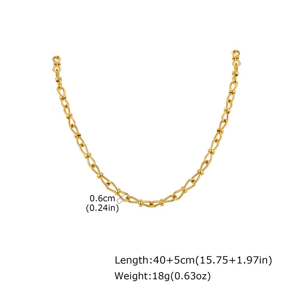 Fashion Jewelry, Stainless Steel Multi-Style Cross Chain Handmade Chain Necklace, Women'S Collarbone Chain 2697