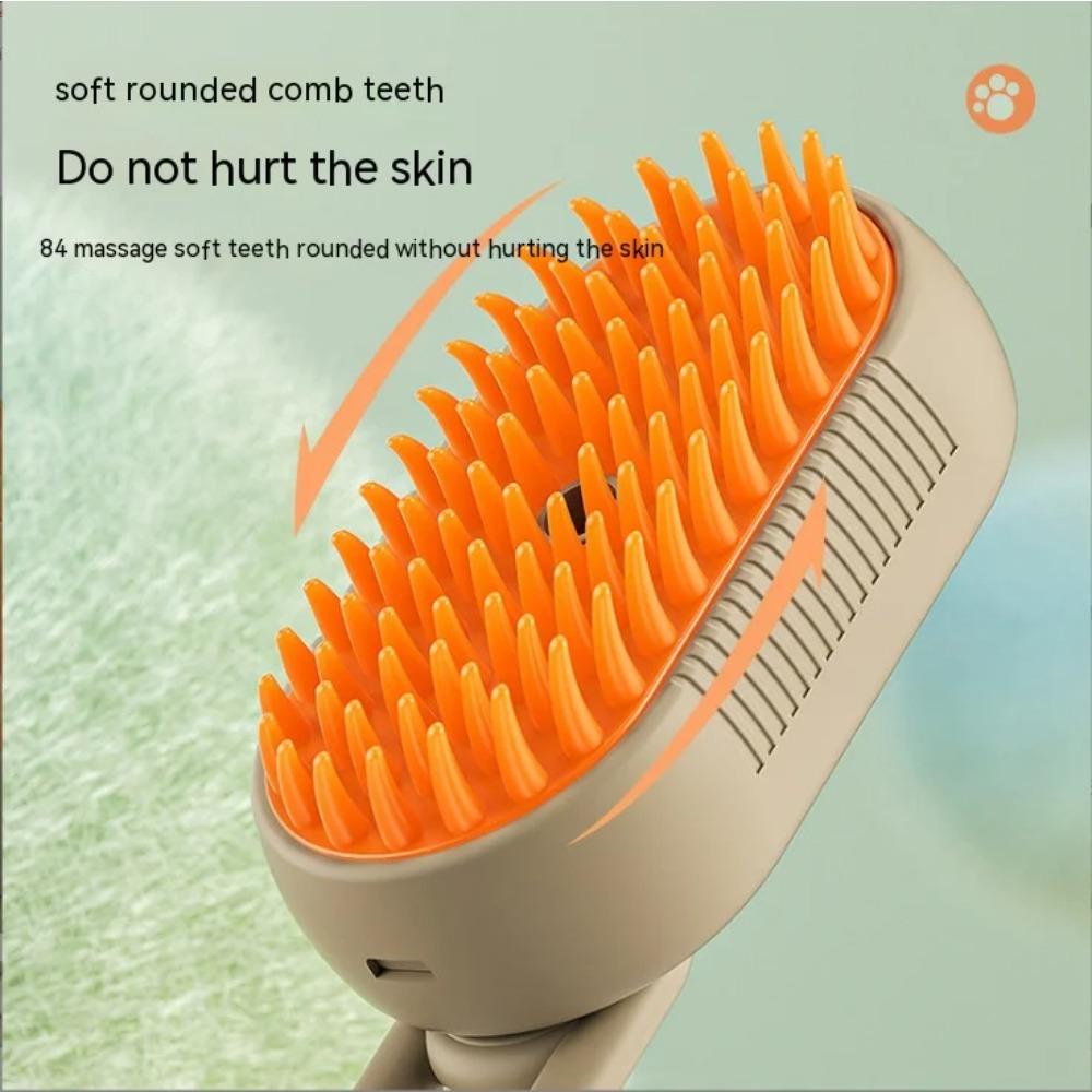 1PC New Pet Spray Comb for Cats and Dogs Pet Electric Spray Hair Removal Comb One Key Spray Anti-Flying Massage Brush, Clean Massage