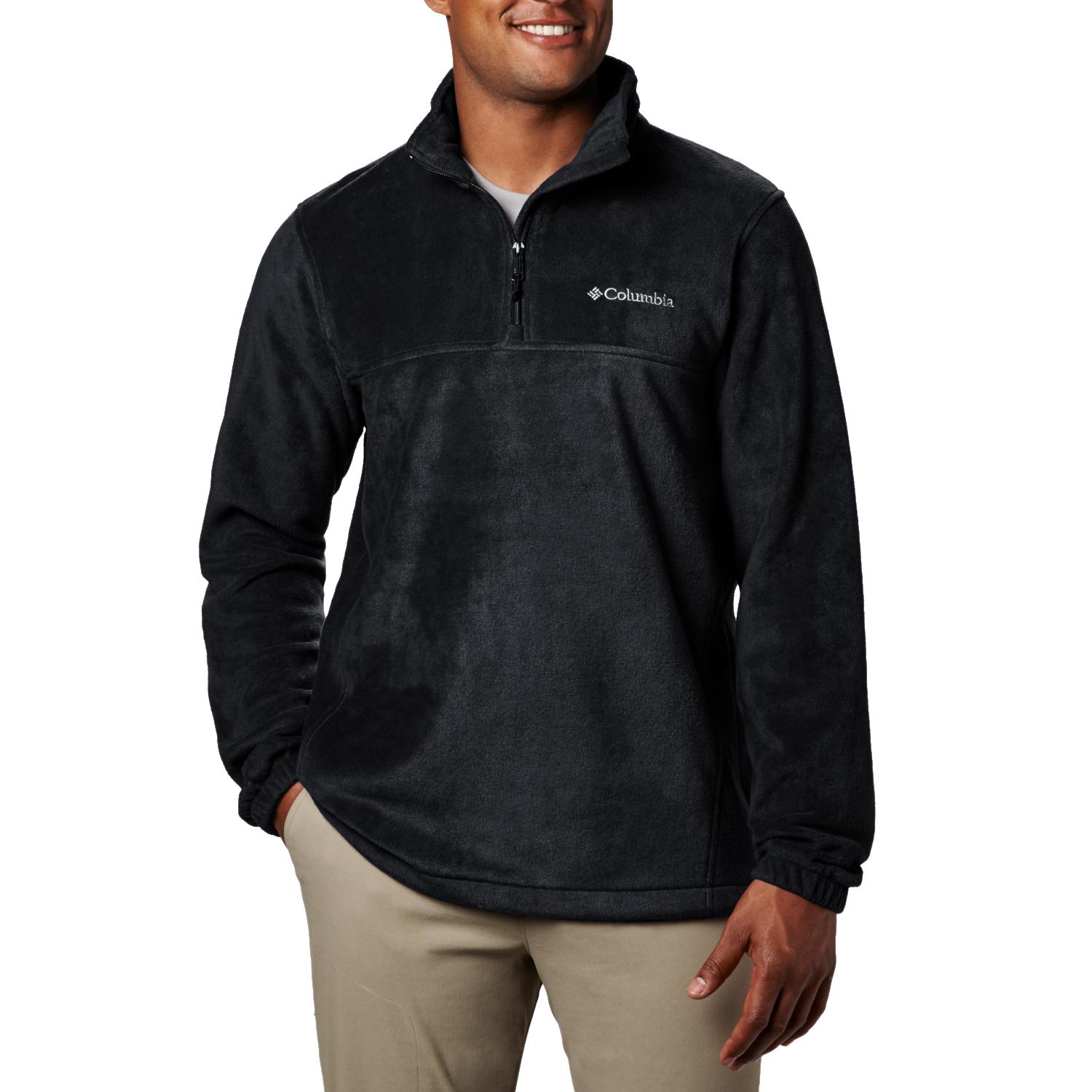 Columbia Pile Steens Mountain Half Zip, pile nero da uomo XL nero
