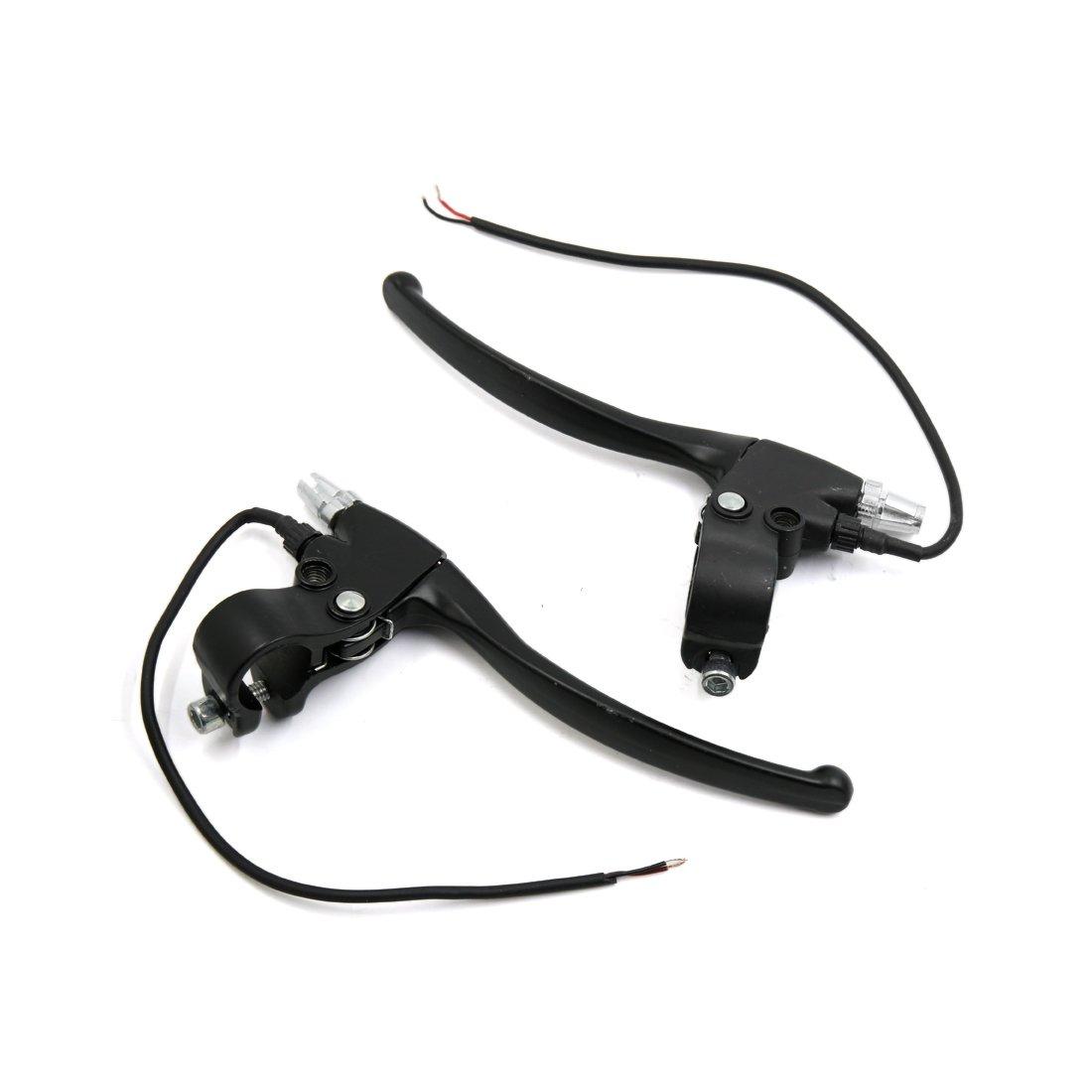 uxcell Brake Clutch Levers Motorcycle Aluminum Alloy 22mm Diameter Handlebar чёрный