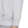 Adidas KWX83 College French Terry Pullover Hoodie in Light Gray Heather Men's Loose-Fit (JG8548)