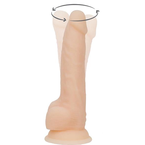 Vibrator - Naked Addiction Rotating & Vibrating Dong 20 Cm Vanilla