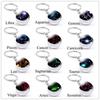 Holder Libra Scorpio Jewelry Leo Glass Ball 12 Constellation Zodiac Keychain Keychain Key Rings